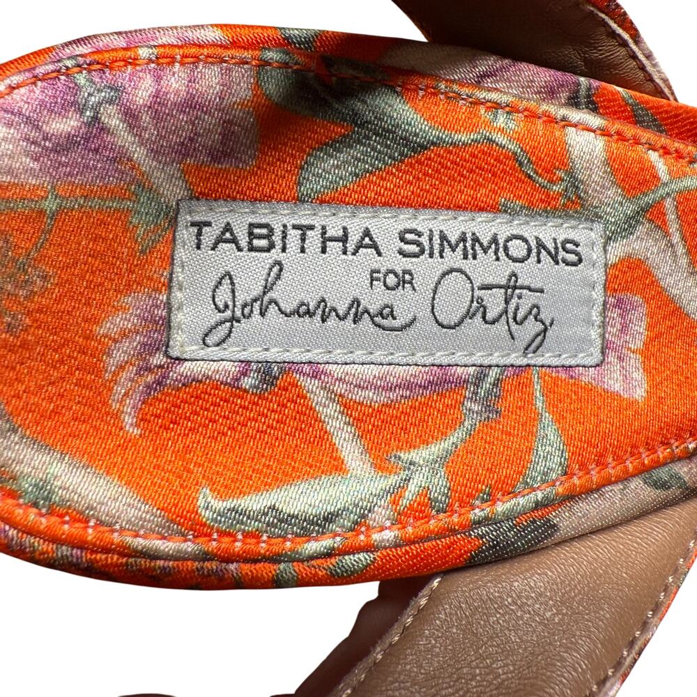 TABITHA SIMMONS X Johanna Ortiz Women's 37.5/US 7 Wrap Tie Heel Sandals Italy - Picture 14 of 16
